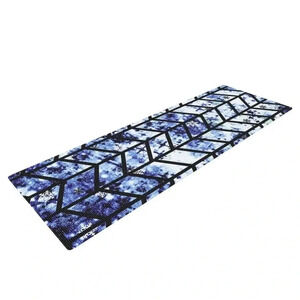 KESS InHouse CHEVRON WONDERLAND II Ebi Emporium Exercise Yoga Mat 72"x 24" • NWT